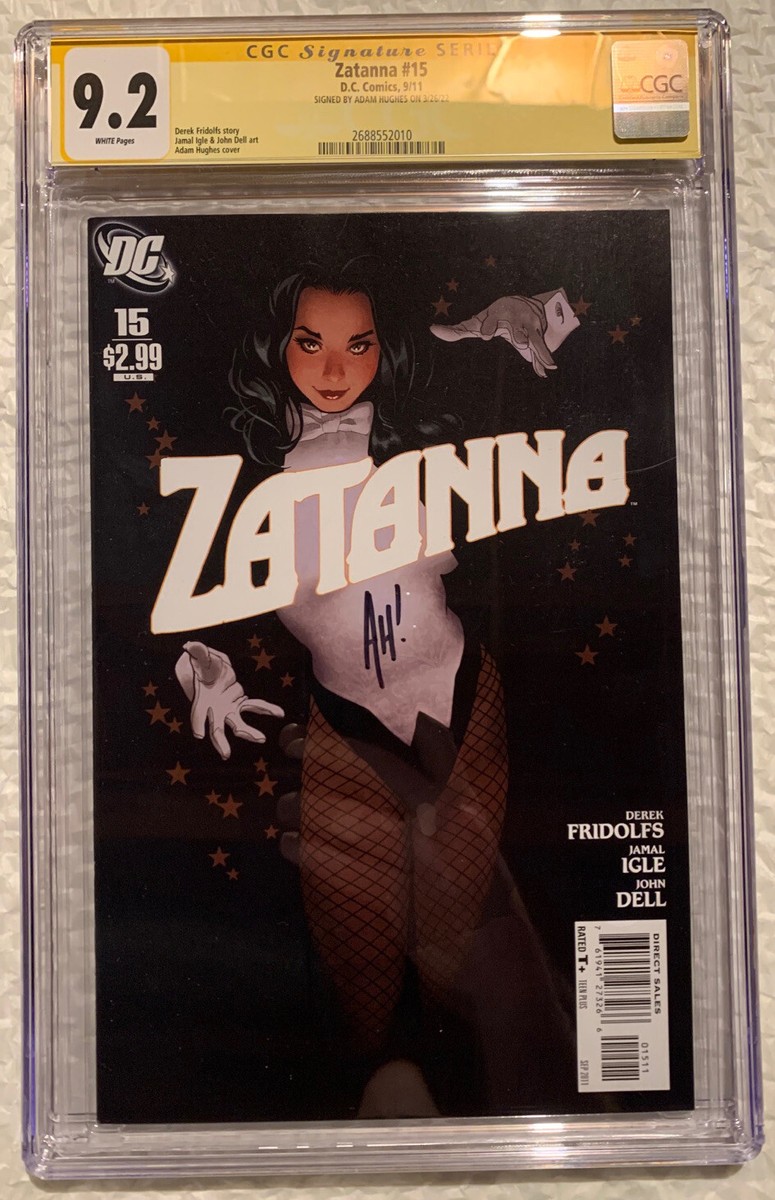 SIGNED Zatanna #15 CGC 9.2 NM- Rare Classic Adam Hughes Cover