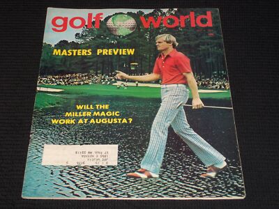 1975 APRIL 4 GOLF WORLD MAGAZINE - JOHNNY MILLER FRONT COVER - E 6720