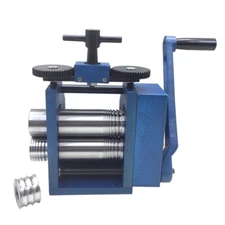 80mm 3’’ Rolling Mill Machine 2 Roller Jewelry Press Tableting Flat ½ Round