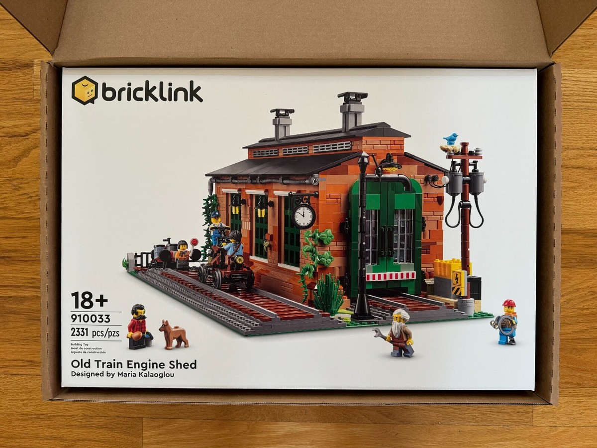 LEGO Bricklink Designer Program Old Train Engine Shed 910033, NEW