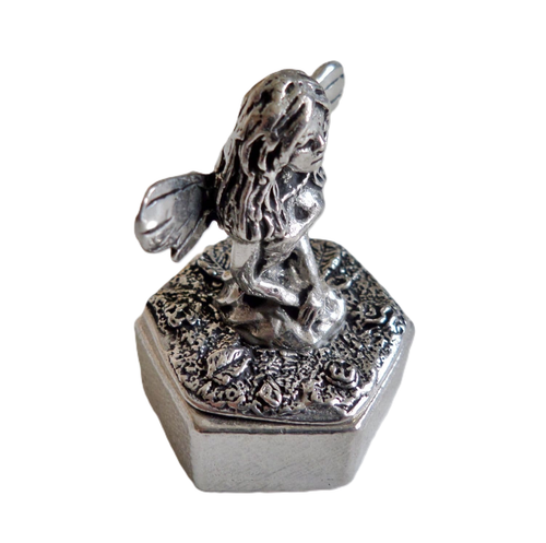 Mythical Fairy Pewter Trinket Box - Hand Made in Cornwall - Picture 2 of 6