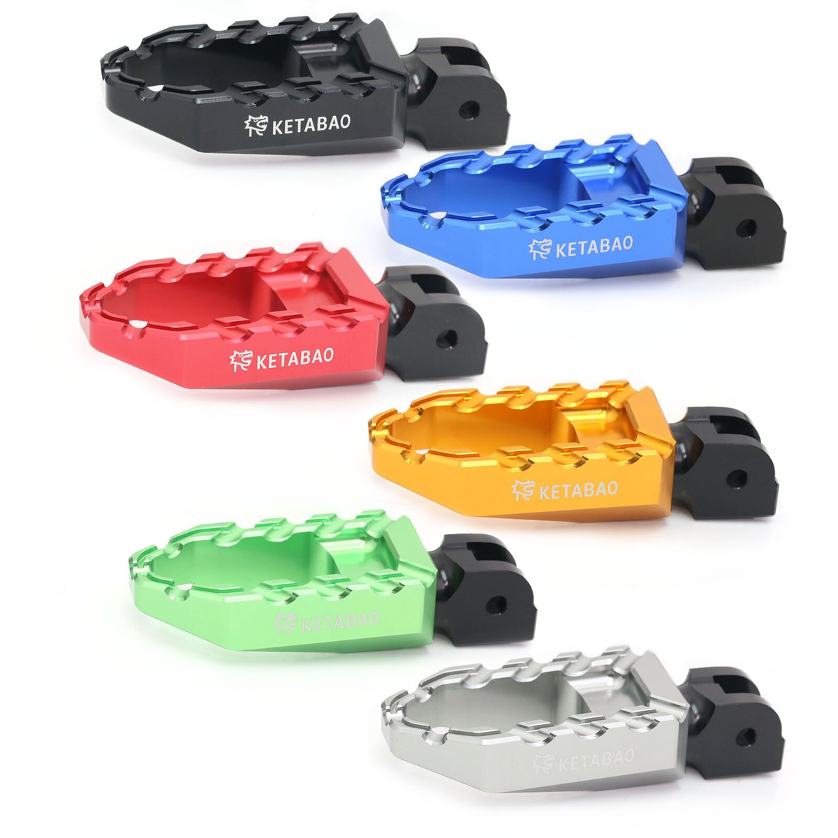 BUZZ Motorcycle Rider Foot Pegs Red For Kawasaki Ninja 300R