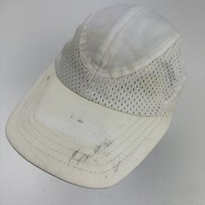 Asics White Running Ball Cap Hat Adjustable B...