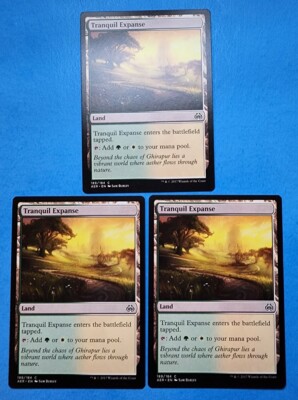 3x Tranquil Expanse Aether Revolt Mtg Magic Gathering Card Dual Land Mana 189