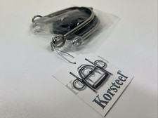 Korsteel Pow Tom Thumb Spurs with Leather Straps Men's 1/4" Neck Brand New Tags
