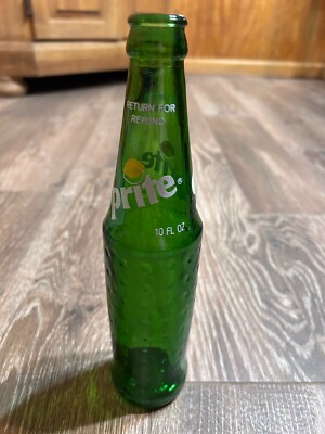 10oz Empty Bottle Vintage Sprite Coca Coca Company Soda Bottle Return For Refund