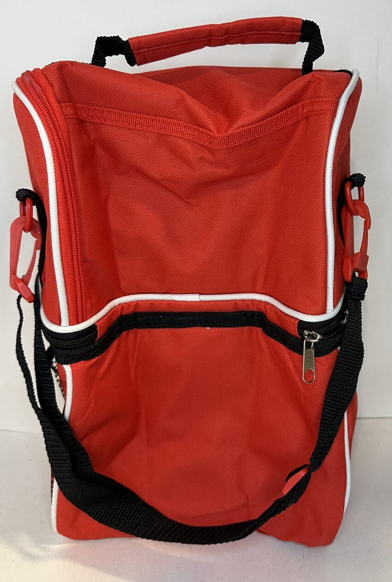 Loacker wafer cookie red white backpack promo item Loacker Wafer Cookie Red White Cooler Bag RARE Promo Item | eBay main image 2