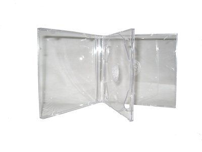 100 NEW DOUBLE (2) CD JEWEL CASES W/CLEAR TRAY PSC36