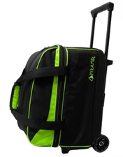 Prime 2 Ball Bowling Bag, Shoe Compartment (Men's 16), 40" Handle