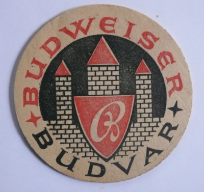 alter Bierdeckel:  Budweiser - Budvar Tschechien