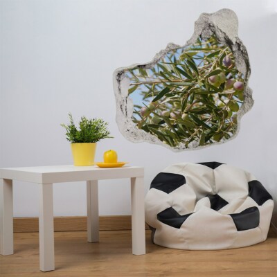 Olivenbaum 125x125 cm Tapete Wandbilder XXL Klebefolie 3D Look Optik Loch |  eBay.de