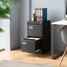 2-Drawer File Cabinets with Lock Metal Filing Storage Cabinets for Home Office