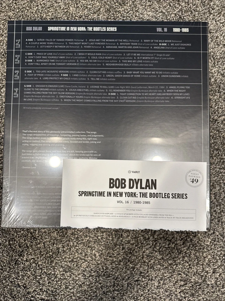 💿 Bob Dylan Vault 49 Springtime in New York Rehearsal Tapes 2xLP + 7” Third Man - Image 2 of 2