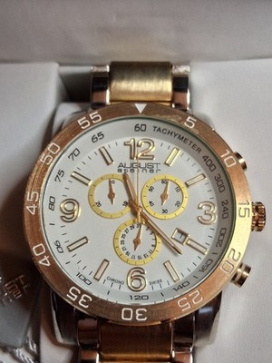 August Steiner Men's Quartz Chronograph Watch Excellent Condition