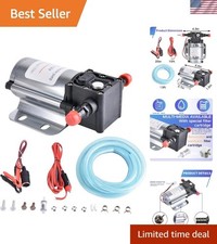 High Efficiency 12V Fuel Transfer Kit - Portable Pump for Gasoline and Kerosene