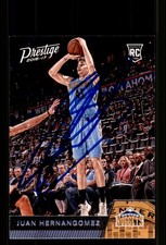 Signed Basketball Card Auto Juan Hernangomez 2016-17 Panini Prestige #165