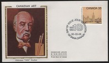 Can 851 - 1980 35c Academy of Arts - FDC on Colorano  Silk  Cachet