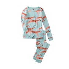 Tea Collection Long Sleeve Giraffe Pajamas. 100 Cotton. 3-6 Months. NWT