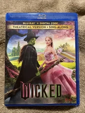 Wicked (Blu-ray 2024) Theatrical & Sing Along, No Digital Code Disc Unused