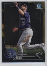 2016 Bowman Chrome Prospects Black & Gold Refractor David Dahl #BCP175 fm0