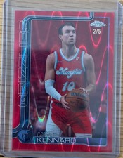 Luke kennard 2025-26 topps chrome red wave refracter #117 GRIZZLIES /5