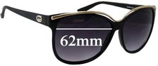 SFx Replacement Sunglass Lenses fits Gucci GG3155/S - 62mm Wide