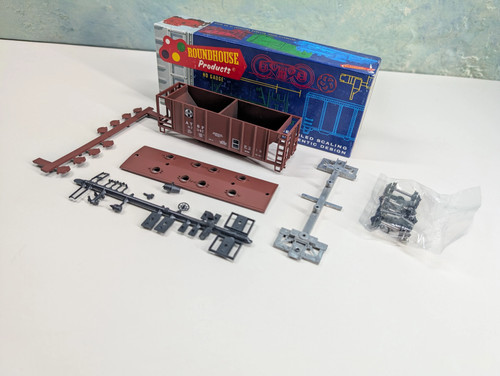 Tolva cubierta escala HO Roundhouse Santa Fe ATSF #87347 KIT LEER | Condition: Used