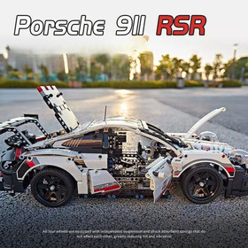 Porsche 911 GT3 RS Blocks Car 1:10 1580PCS R MOC Technic Model brand new