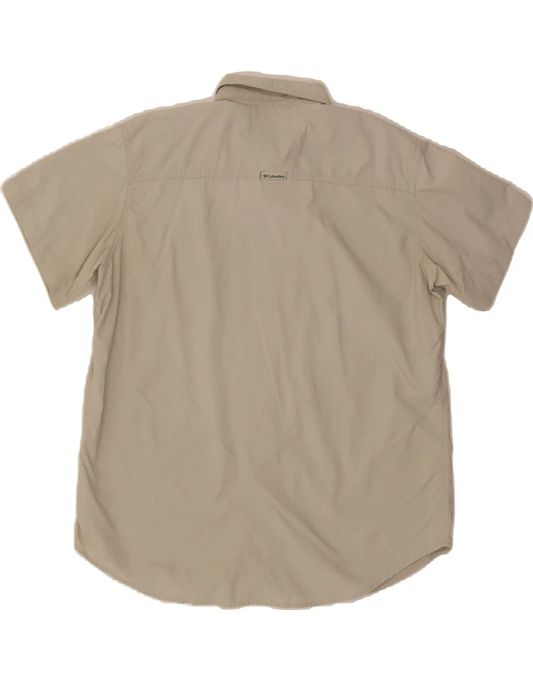 Camisa de manga corta para mujer Columbia UK 18 XL beige nailon DP42 Foto 2 de 3
