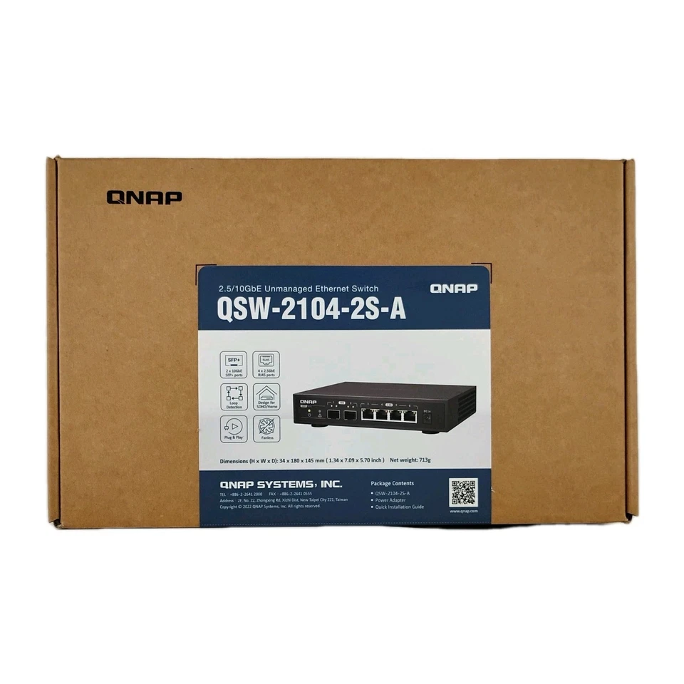 QSW-2104-2S-A 2.5/10GbE Unmanaged Ethernet Switch - Image 4 of 4