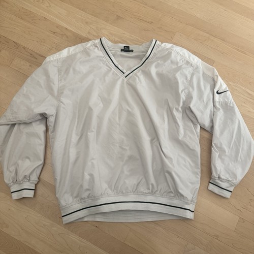 Vintage Nike Golf White V-Neck Pullover XL