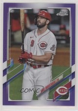 2021 Topps Chrome Purple Refractor 33/299 Mike Moustakas #57 0b3