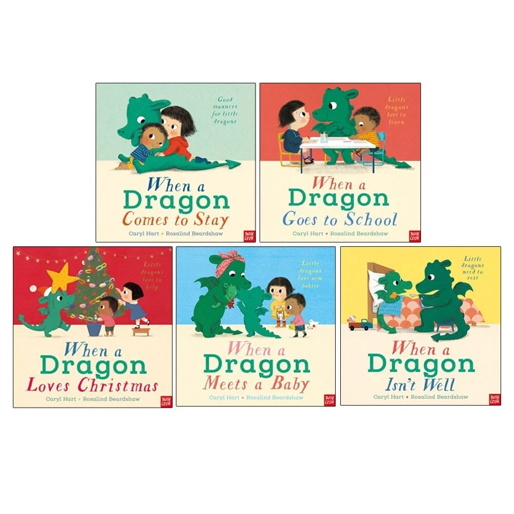 When a Dragon Series By Caryl Hart 5 Books Collection Set Dragon Meets a Baby