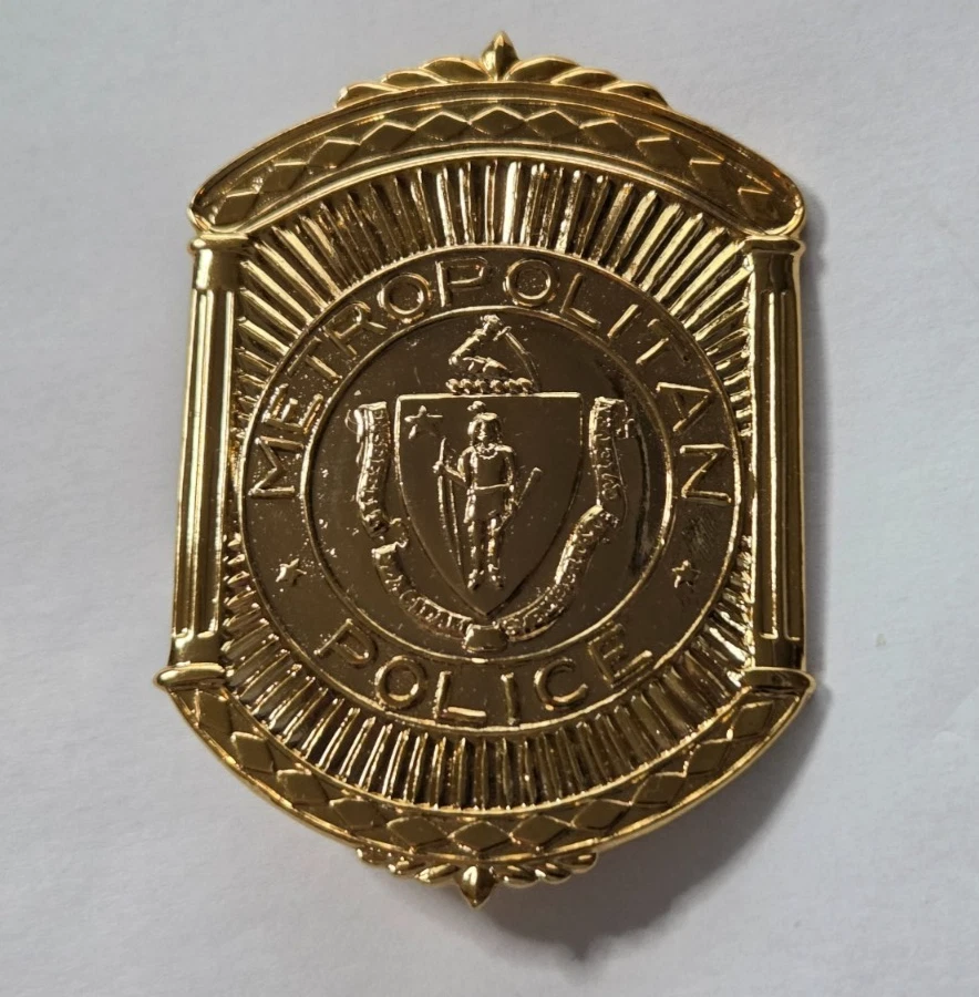 BOSTON Massachusetts 1960er Badge Metropolitan POLICE Polizei Abzeichen USA
