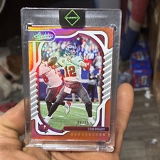 Panini Absolute Tom Brady Buccaneers Spectrum Orange #78 /75 Football Card