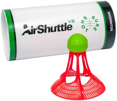 Unisex  Air Badminton Shuttle V2 3er Pack, Rot, Einheitsgröße UK