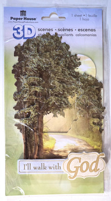 Paper House Production 3D Scenes - WALK WITH GOD - 1 sheet