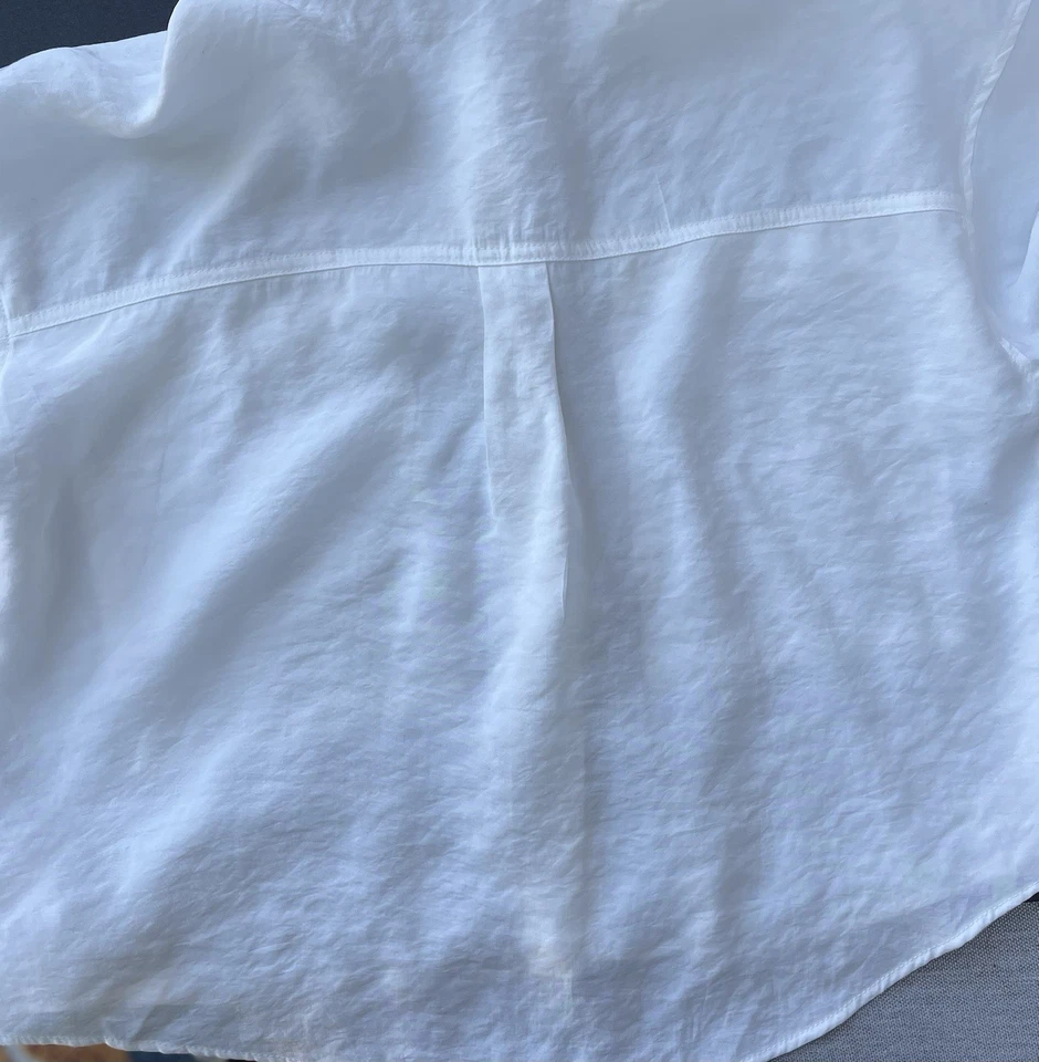 Zara Blanco Lino Talla 13-14 Años Foto 2 de 4