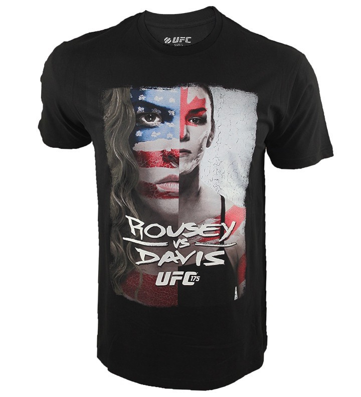 UFC 175 Ronda Rousey/ Alexis Davis Black T-Shirt SIZE 2XL