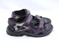 Ecco Yucatan Sandals Womens EU 39 US 8-8.5 Black Purple Off-road Outdoor Strappy