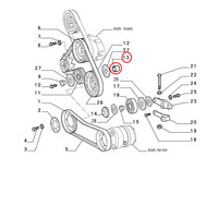 Original Distanziale Riemenscheibe Fiat Bravo Punto Ducato 46440131