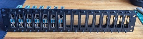 2U 7x Raspberry Pi 4 Model B 8GB POE Kubernetes ready cluster