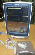 Mindray V12 Bedside Monitor ECG Nellcor SpO2 NIBP BP Module V-Dock Printer