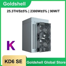 Goldshell KD6 SE 25.3T 2300W Kadena Algorithm Mining KDA Coin Miner with PSU