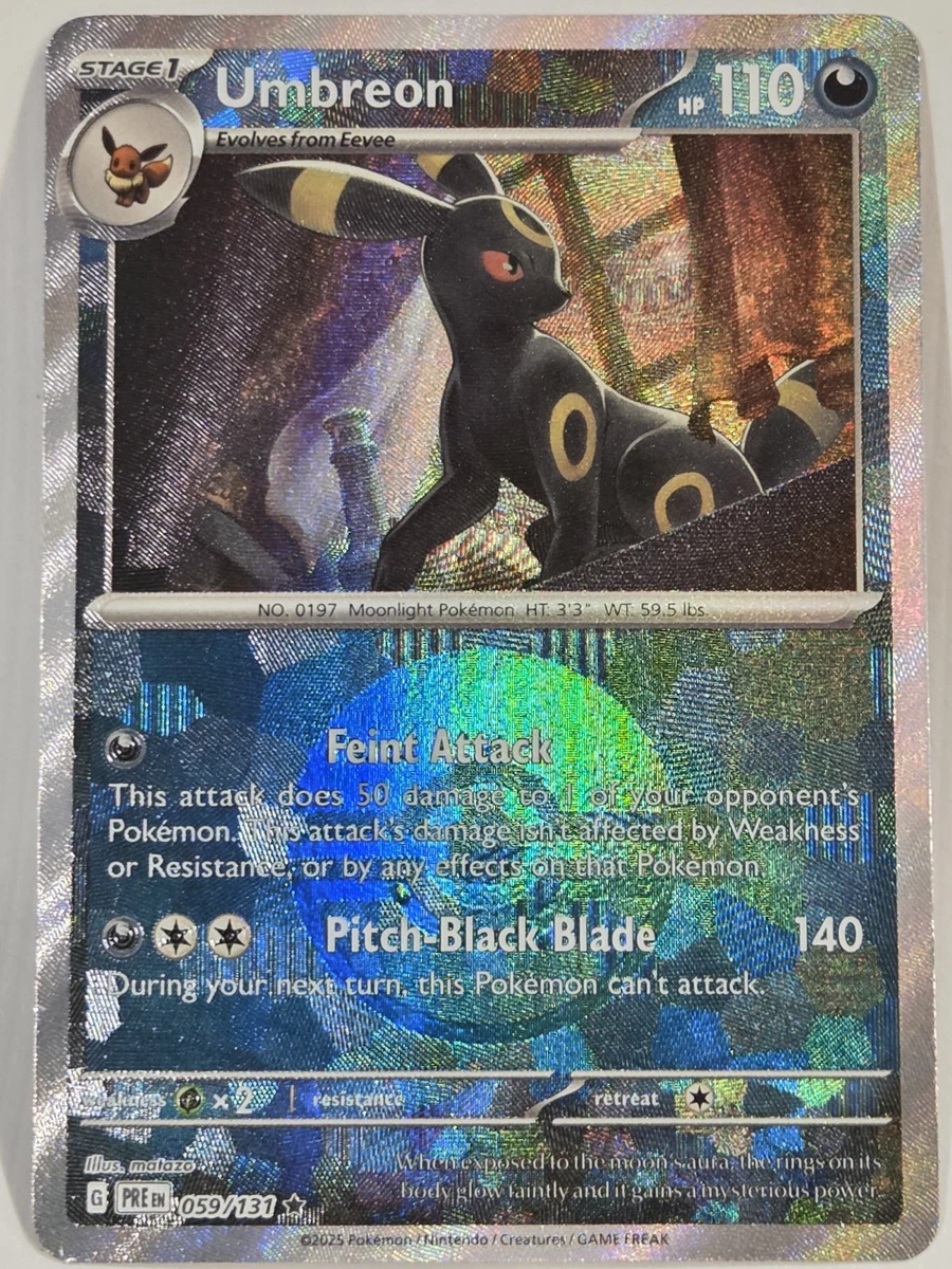 Umbreon Pokémon TCG Rare Individual Collectible Card Game Cards