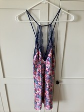 NWOT Victoria's Secret Lingerie Babydoll Slip Satin Lace Trim, Size SMALL