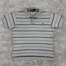 VTG Polo Ralph Lauren Polo Men’s M Striped Slim Fit Made In USA Short Sleeve