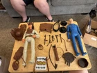 Vintage Marx Johnny West Lot of Items Figures and Parts
