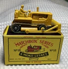 Matchbox/Lesney #18C CATERPILLAR BULLDOZER, Type B Box, in Near-Mint condition!
