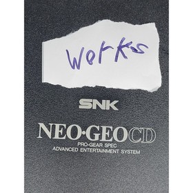 SNK Neo Geo CD Front Loading Console CD-T01 Black System with Cables Works